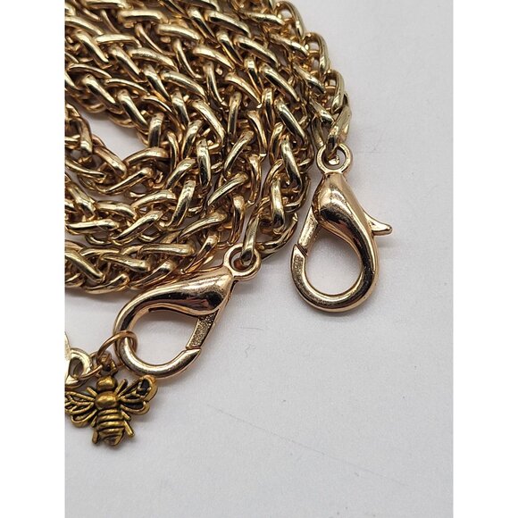 COACH Gold Tone Chain Purse Strap Only Charm Bumble Bee - Picture 5 of 7